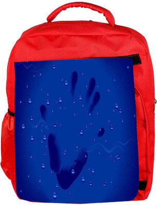 

Snoogg Eco Friendly Canvas Hand Print Designer Backpack Rucksack School Travel Unisex Casual Canvas Bag Bookbag Satchel 5 L Backpack(Red)