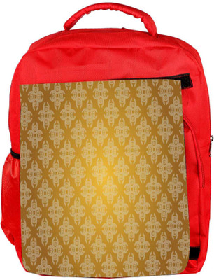 

Snoogg Eco Friendly Canvas Lite Yellow Pattern Designer Backpack Rucksack School Travel Unisex Casual Canvas Bag Bookbag Satchel 5 L Backpack(Red)