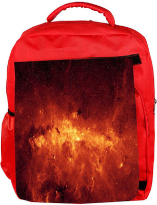 

Snoogg Eco Friendly Canvas Milky Way And Galaxy Designer Backpack Rucksack School Travel Unisex Casual Canvas Bag Bookbag Satchel 5 L Backpack(Red)
