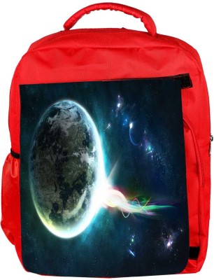 

Snoogg Eco Friendly Canvas Abstract Earth Designer Backpack Rucksack School Travel Unisex Casual Canvas Bag Bookbag Satchel 5 L Backpack(Red)