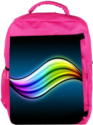 

Snoogg Eco Friendly Canvas Multicolor Leavy Design Designer Backpack Rucksack School Travel Unisex Casual Canvas Bag Bookbag Satchel 5 L Backpack(Pink)