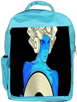 

Snoogg Eco Friendly Canvas Music Maam Designer Backpack Rucksack School Travel Unisex Casual Canvas Bag Bookbag Satchel 5 L Backpack(Blue)