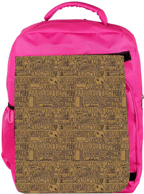 

Snoogg Eco Friendly Canvas Abstract Backpack Rucksack School Travel Unisex Casual Canvas Bag Bookbag Satchel 5 L Backpack(Pink)