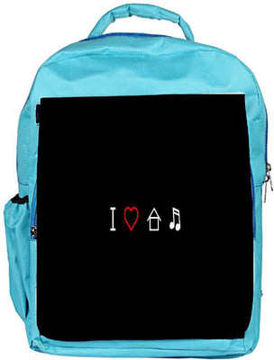 

Snoogg Eco Friendly Canvas I Love House Music Designer Backpack Rucksack School Travel Unisex Casual Canvas Bag Bookbag Satchel 5 L Backpack(Blue)