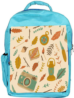 

Snoogg Eco Friendly Canvas Traveller Pattern Backpack Rucksack School Travel Unisex Casual Canvas Bag Bookbag Satchel 5 L Backpack(Blue)
