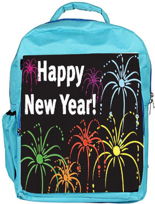 

Snoogg Eco Friendly Canvas Happy New Year Designer Backpack Rucksack School Travel Unisex Casual Canvas Bag Bookbag Satchel 5 L Backpack(Blue)