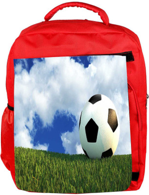 

Snoogg Eco Friendly Canvas Football Field Backpack Rucksack School Travel Unisex Casual Canvas Bag Bookbag Satchel 5 L Backpack(Red)