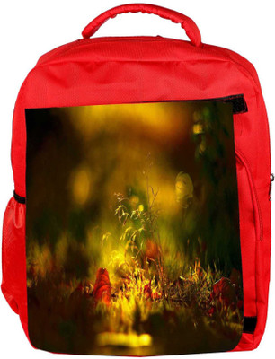 

Snoogg Eco Friendly Canvas Morning Sunlight Designer Backpack Rucksack School Travel Unisex Casual Canvas Bag Bookbag Satchel 5 L Backpack(Red)