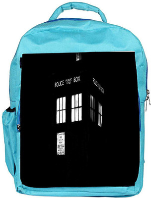 

Snoogg Eco Friendly Canvas Police Box Designer Backpack Rucksack School Travel Unisex Casual Canvas Bag Bookbag Satchel 5 L Backpack(Blue)