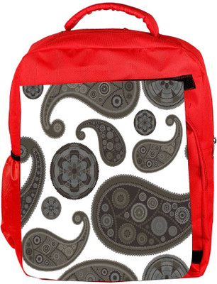 

Snoogg Eco Friendly Canvas Grey Pattern Designer Backpack Rucksack School Travel Unisex Casual Canvas Bag Bookbag Satchel 5 L Backpack(Red)