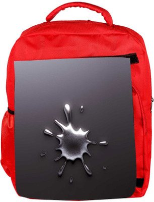 

Snoogg Eco Friendly Canvas Splash 2701 Backpack Rucksack School Travel Unisex Casual Canvas Bag Bookbag Satchel 5 L Backpack(Red)