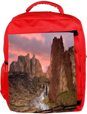 

Snoogg Eco Friendly Canvas Pathway For Water Designer Backpack Rucksack School Travel Unisex Casual Canvas Bag Bookbag Satchel 5 L Backpack(Red)