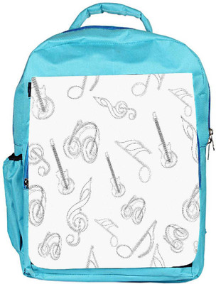 

Snoogg Eco Friendly Canvas White Music Designer Backpack Rucksack School Travel Unisex Casual Canvas Bag Bookbag Satchel 5 L Backpack(Blue)