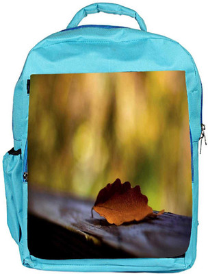 

Snoogg Eco Friendly Canvas Red Leaves With Green Leaves Designer Backpack Rucksack School Travel Unisex Casual Canvas Bag Bookbag Satchel 5 L Backpack(Blue)