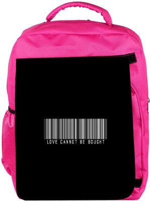 

Snoogg Eco Friendly Canvas Love Cannot Be Bought Backpack Rucksack School Travel Unisex Casual Canvas Bag Bookbag Satchel 5 L Backpack(Pink)