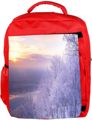 

Snoogg Eco Friendly Canvas White Tree Designer Backpack Rucksack School Travel Unisex Casual Canvas Bag Bookbag Satchel 5 L Backpack(Red)