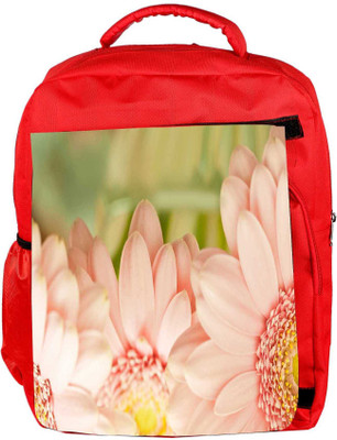 

Snoogg Eco Friendly Canvas Blue Flower Designer Backpack Rucksack School Travel Unisex Casual Canvas Bag Bookbag Satchel 5 L Backpack(Red)