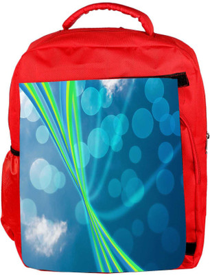 

Snoogg Eco Friendly Canvas Blue Nature Abstract Bokeh Background Backpack Rucksack School Travel Unisex Casual Canvas Bag Bookbag Satchel 5 L Backpack(Red)