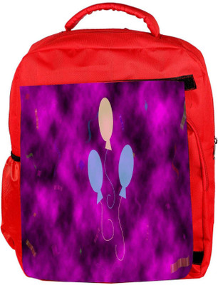 

Snoogg Eco Friendly Canvas Three Balloons Designer Backpack Rucksack School Travel Unisex Casual Canvas Bag Bookbag Satchel 5 L Backpack(Red)