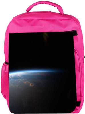 

Snoogg Eco Friendly Canvas Satelite And Earth Designer Backpack Rucksack School Travel Unisex Casual Canvas Bag Bookbag Satchel 5 L Backpack(Pink)