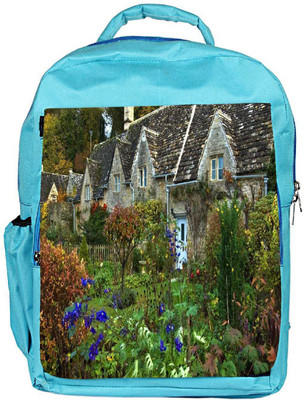 

Snoogg Eco Friendly Canvas Colorful Garden Designer Backpack Rucksack School Travel Unisex Casual Canvas Bag Bookbag Satchel 5 L Backpack(Blue)