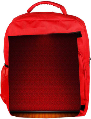 

Snoogg Eco Friendly Canvas Red Wall Patter Design Designer Backpack Rucksack School Travel Unisex Casual Canvas Bag Bookbag Satchel 5 L Backpack(Red)