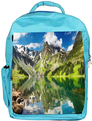 

Snoogg Eco Friendly Canvas Mountain And River Designer Backpack Rucksack School Travel Unisex Casual Canvas Bag Bookbag Satchel 5 L Backpack(Blue)