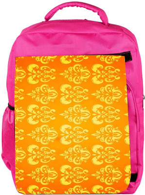 

Snoogg Eco Friendly Canvas Motif Yellow Shaded 2417 Backpack Rucksack School Travel Unisex Casual Canvas Bag Bookbag Satchel 5 L Backpack(Pink)