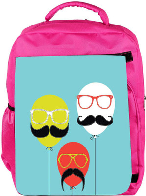 

Snoogg Eco Friendly Canvas Movember Balloon Backpack Rucksack School Travel Unisex Casual Canvas Bag Bookbag Satchel 5 L Backpack(Pink)