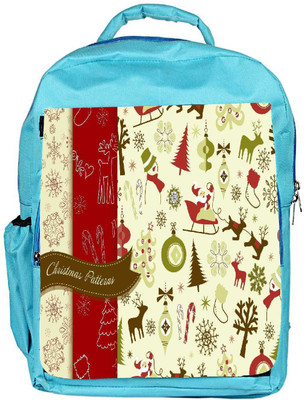 

Snoogg Eco Friendly Canvas Christmas Season Designer Backpack Rucksack School Travel Unisex Casual Canvas Bag Bookbag Satchel 5 L Backpack(Blue)