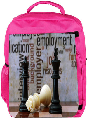

Snoogg Eco Friendly Canvas Chess And Employment Concept Backpack Rucksack School Travel Unisex Casual Canvas Bag Bookbag Satchel 5 L Backpack(Pink)