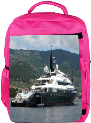 

Snoogg Eco Friendly Canvas White And Grey Boat Designer Backpack Rucksack School Travel Unisex Casual Canvas Bag Bookbag Satchel 5 L Backpack(Pink)