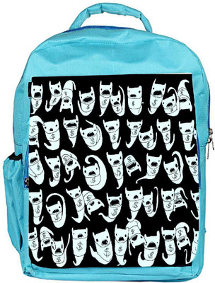 

Snoogg Eco Friendly Canvas Dollar Kitty Backpack Rucksack School Travel Unisex Casual Canvas Bag Bookbag Satchel 5 L Backpack(Blue)