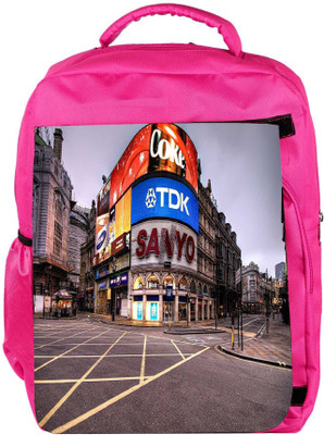 

Snoogg Eco Friendly Canvas Sanyo Designer Backpack Rucksack School Travel Unisex Casual Canvas Bag Bookbag Satchel 5 L Backpack(Pink)