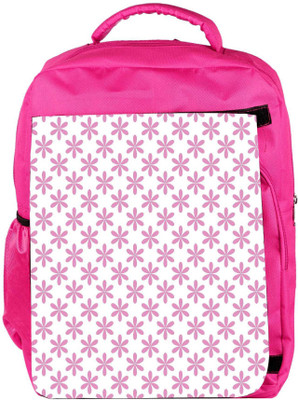 

Snoogg Eco Friendly Canvas Pink Leaves Designer Backpack Rucksack School Travel Unisex Casual Canvas Bag Bookbag Satchel 5 L Backpack(Pink)