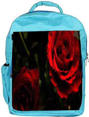

Snoogg Eco Friendly Canvas Red Rose Designer Backpack Rucksack School Travel Unisex Casual Canvas Bag Bookbag Satchel 5 L Backpack(Blue)