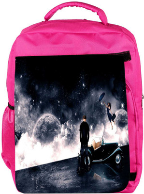 

Snoogg Eco Friendly Canvas Waiting For Love Designer Backpack Rucksack School Travel Unisex Casual Canvas Bag Bookbag Satchel 5 L Backpack(Pink)