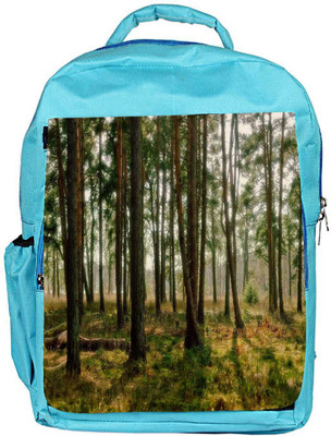 

Snoogg Eco Friendly Canvas Clean Forest Designer Backpack Rucksack School Travel Unisex Casual Canvas Bag Bookbag Satchel 5 L Backpack(Blue)