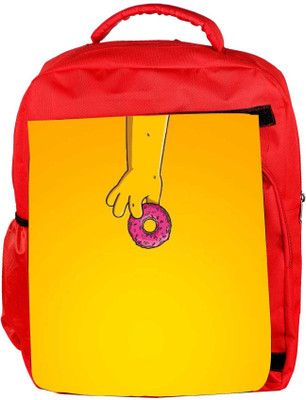 

Snoogg Eco Friendly Canvas I Want Donut Backpack Rucksack School Travel Unisex Casual Canvas Bag Bookbag Satchel 5 L Backpack(Red)