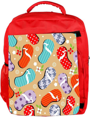 

Snoogg Eco Friendly Canvas Abstract Summer Background Backpack Rucksack School Travel Unisex Casual Canvas Bag Bookbag Satchel 5 L Backpack(Red)