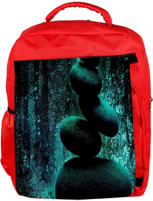 

Snoogg Eco Friendly Canvas Amazing Stones Designer Backpack Rucksack School Travel Unisex Casual Canvas Bag Bookbag Satchel 5 L Backpack(Red)