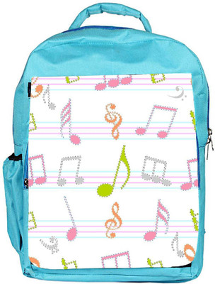 

Snoogg Eco Friendly Canvas Music Alphabets Designer Backpack Rucksack School Travel Unisex Casual Canvas Bag Bookbag Satchel 5 L Backpack(Blue)