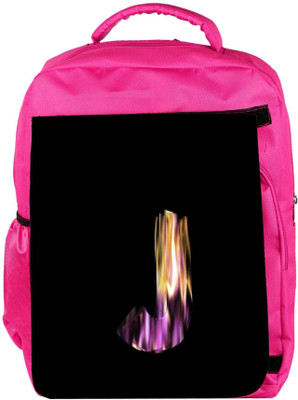 

Snoogg Eco Friendly Canvas Flaming 3D Letter Backpack Rucksack School Travel Unisex Casual Canvas Bag Bookbag Satchel 5 L Backpack(Pink)