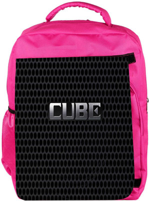 

Snoogg Eco Friendly Canvas Cube Wallpaper Designer Backpack Rucksack School Travel Unisex Casual Canvas Bag Bookbag Satchel 5 L Backpack(Pink)