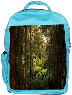 

Snoogg Eco Friendly Canvas Dense Forest Designer Backpack Rucksack School Travel Unisex Casual Canvas Bag Bookbag Satchel 5 L Backpack(Blue)