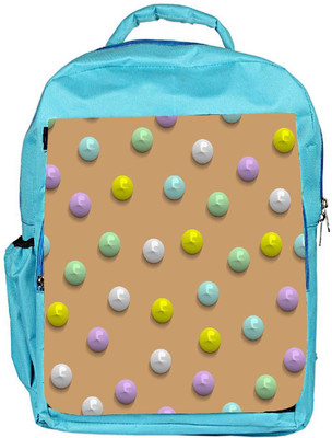 

Snoogg Eco Friendly Canvas Colorful Pebbles Designer Backpack Rucksack School Travel Unisex Casual Canvas Bag Bookbag Satchel 5 L Backpack(Blue)