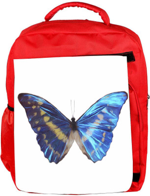 

Snoogg Eco Friendly Canvas Digital Painting Of A Butterfly Backpack Rucksack School Travel Unisex Casual Canvas Bag Bookbag Satchel 5 L Backpack(Red)