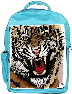 

Snoogg Eco Friendly Canvas Sketch Of Tiger Vector Illustration Backpack Rucksack School Travel Unisex Casual Canvas Bag Bookbag Satchel 5 L Backpack(Blue)