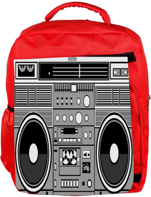 

Snoogg Eco Friendly Canvas Casette Tape Backpack Rucksack School Travel Unisex Casual Canvas Bag Bookbag Satchel 5 L Backpack(Red)
