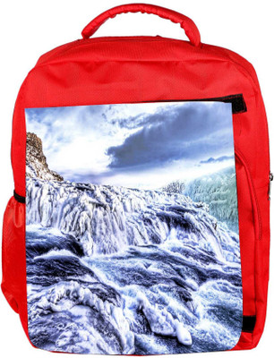 

Snoogg Eco Friendly Canvas Sea View Designer Backpack Rucksack School Travel Unisex Casual Canvas Bag Bookbag Satchel 5 L Backpack(Red)